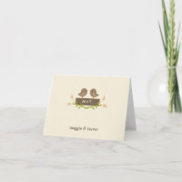 Sweet Love Wedding Thank You Note Cards