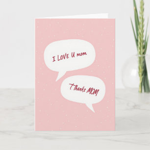 Sweet Love You Mum Card