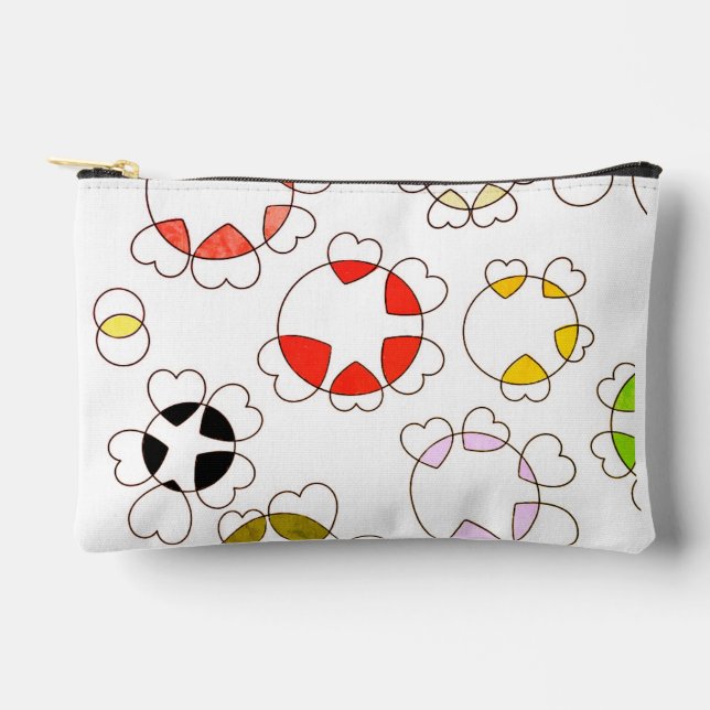 Sweet lovely colour accessory pouch (Front)