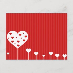Sweet Lovely Romantic Hearts Postcard