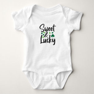 Sweet & Lucky St Patrick's Day Baby Bodysuit
