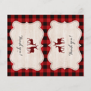 Sweet Lumberjack Baby Shower Thank you Flyer