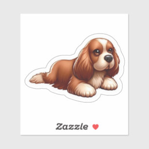 Sweet Lying Cocker Spaniel Puppy