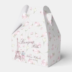 Sweet Macaron Bonjour Bebe Paris Baby shower Favour Box