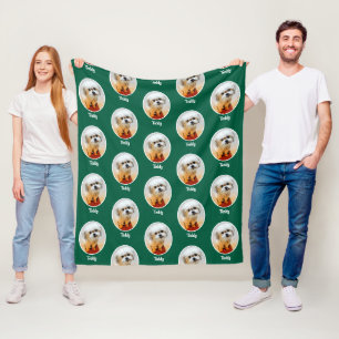 Sweet Malshi Green Fleece Blanket