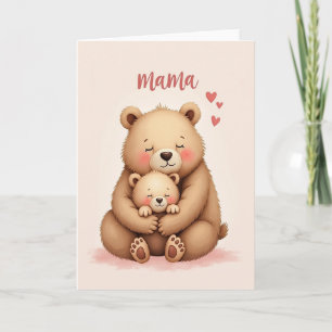 Sweet Mama Bear Mothers Day Card