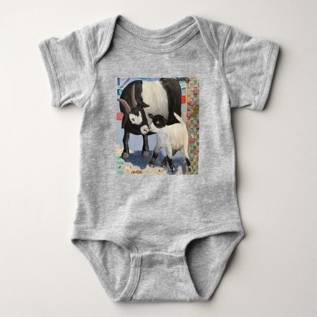 Sweet Mama goat infant bodysuit (Front)