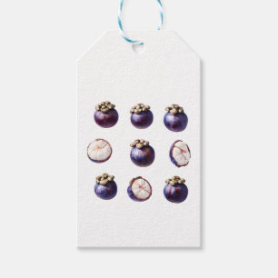 Sweet Mangosteen Tropical Fruit Gift Tags