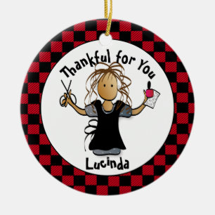  Sweet Manicurist Gift - Cute Thank You Nail Tech  Ceramic Ornament