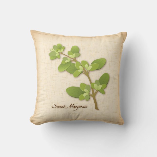 Sweet Marjoram Herb Cushion (Front)