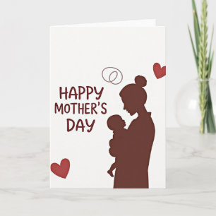 Sweet Maternal Silhouette Card