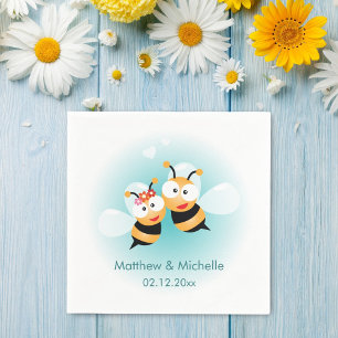 Sweet Meant To Bee Cute Wedding Party Napkin