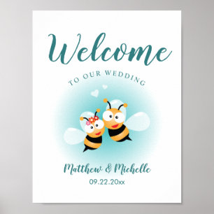 Sweet Meant To Bee Cute Wedding Welcome Sign