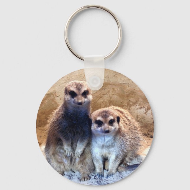 Sweet Meerkat Key Ring (Front)