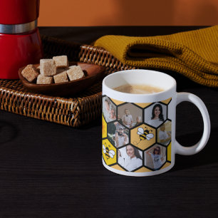 Sweet Memories: Honeycomb Photo Collage (14 Pics) Coffee Mug
