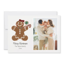 Sweet Merry Christmas Gingerbread Girl Photo
