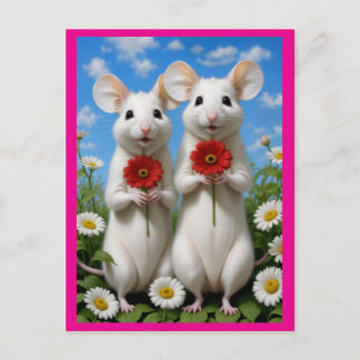 sweet mice postcard
