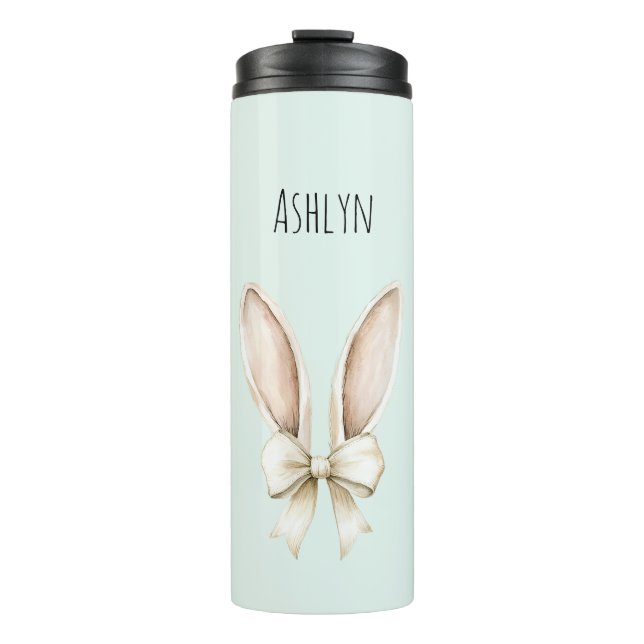 Sweet Mint Easter Bunny Ears Thermal Tumbler (Front)