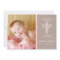 Sweet & Modern Baptism Baby Girl Invitation