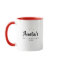 Sweet Modern Custom Name Script Hot Chocolate Mug