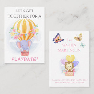 Sweet Mommy Calling Card For Child Playdate