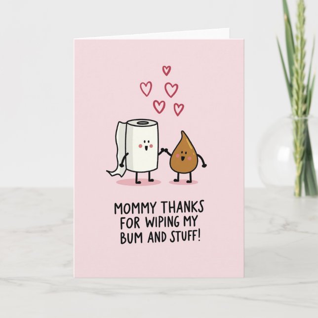 Sweet Mommys Day Hearts Card (Front)
