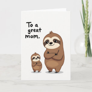 Sweet Moms Illustration Card