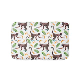 Sweet Monkeys Juggling Bananas Bath Mat