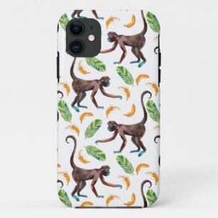 Sweet Monkeys Juggling Bananas iPhone 11 Case