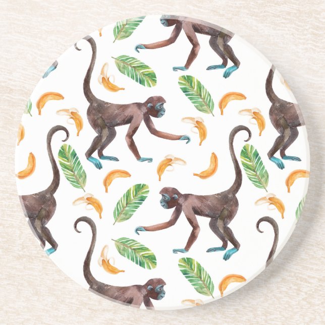 Sweet Monkeys Juggling Bananas Coaster (Front)
