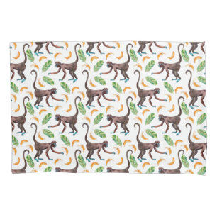 Sweet Monkeys Juggling Bananas Pillowcase