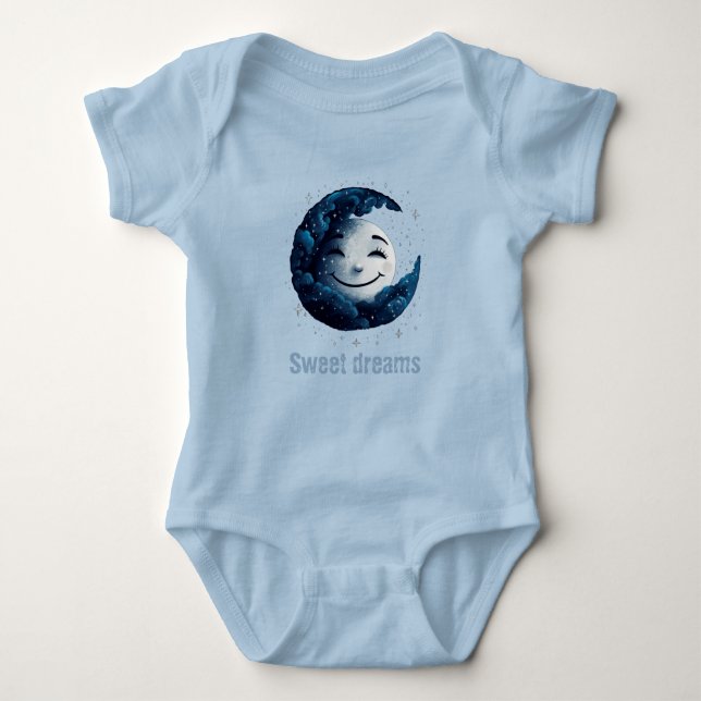 Sweet moon dreams baby bodysuit (Front)