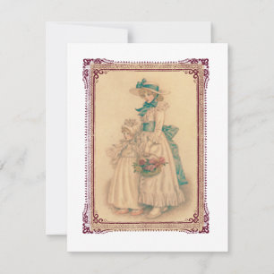 Sweet Mother and Child, Flat Holiday Card