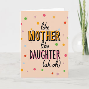 Sweet Mother Daughter Art Card