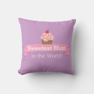 Sweet mother, Pink Cupcake, For Mummy Cushion