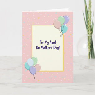 Sweet Mothers Day Aunt Card