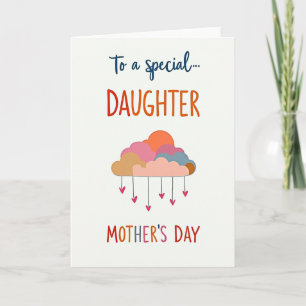 Sweet Mothers Day Cloud Hearts Card