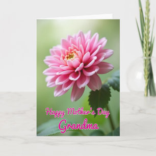 Sweet Mothers Day Dahlia Bloom Card