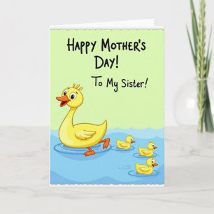 Sweet Mothers Day Duckling Card