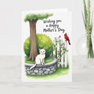 Sweet Mothers Day Feline Scene Card