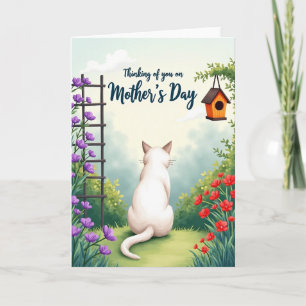 Sweet Mothers Day Feline View Card