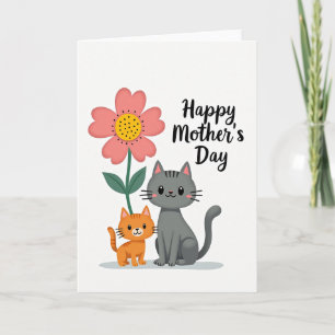 Sweet Mothers Day Felines Card