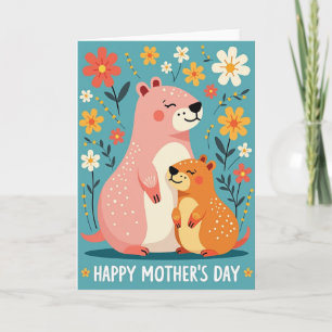 Sweet Mothers Day Floral Friend Card
