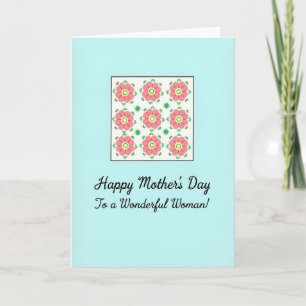 Sweet Mothers Day Floral Grid Card