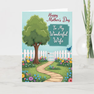 Sweet Mothers Day Garden Vista Card