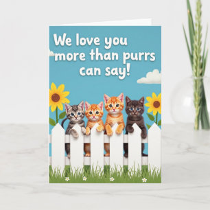 Sweet Mothers Day Kitten Card