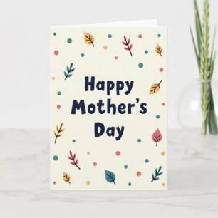 Sweet Mothers Day Leaves Card