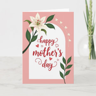 Sweet Mothers Day Lily Card