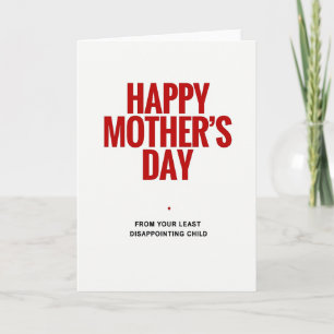 Sweet Mothers Day Minimalist Card
