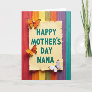 Sweet Mothers Day Nana Paper Card